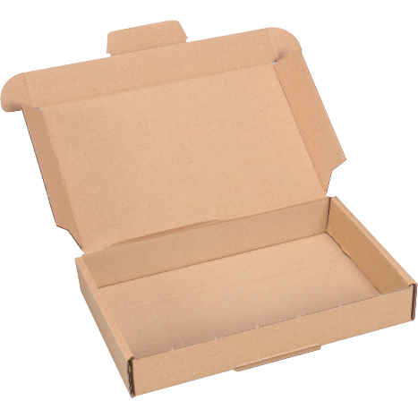 Brievenbusdoos 180x115x28mm A6 bruin enkelgolf