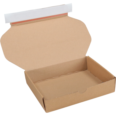 Alternative view of SendProof® Postpakketdoos, golfkarton, 192x155x43mm, bruin