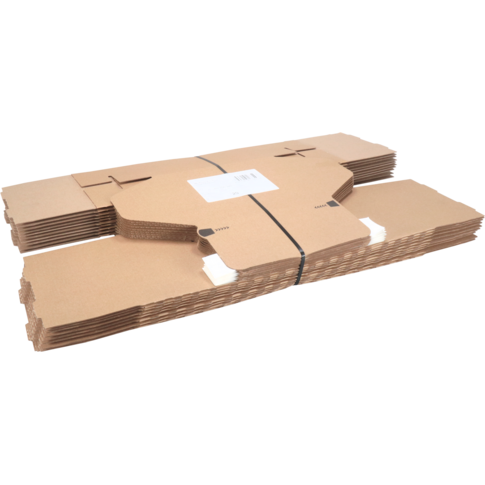 SendProof® Postpakketdoos, golfkarton, 192x155x91mm, bruin - Afbeelding 4