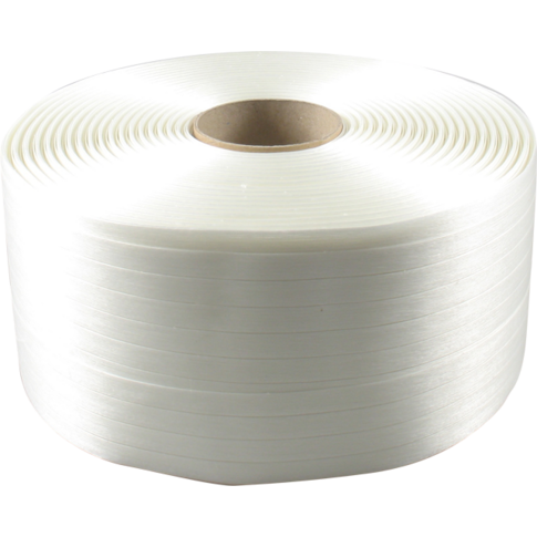 Polyesterband, 16mm, 850m, PET, wit